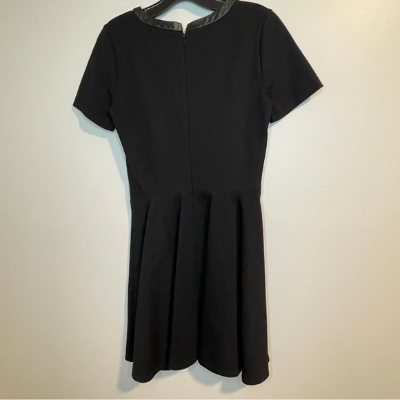 Madewell Black Flirty Dress Leather Collar Small - Picture 4 of 7